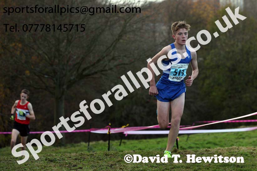 Mens under-17s 2017 Start Fitness North Eastern Harrier League, Aykley Heads, Durham. Photo:  David T. Hewitson/Sports for All Pics